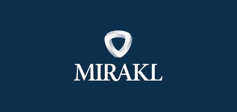 Mirakl Logo fond bleu